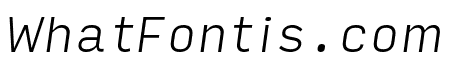Input Sans Narrow Extra Light Italic