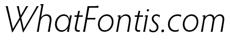 Hypatia Sans Pro Light Italic