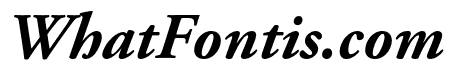 Adobe Garamond Pro Bold Italic