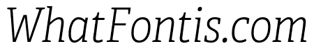 Adelle Condensed Thin Italic