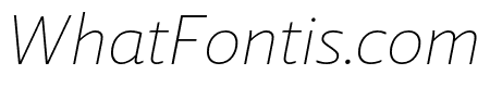 Laski Sans Thin Italic