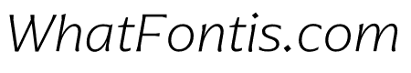 Arpona ExtraLight Italic