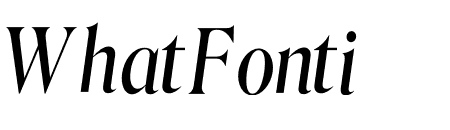 Roslindale Display Condensed Italic