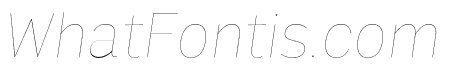 Output Sans Hairline Italic