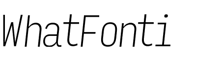 Input Mono Condensed Thin Italic
