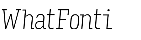 Input Serif Compressed Thin Italic