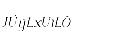 Priyati Extra Light Italic