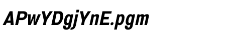 Serithai Condensed Bold Italic