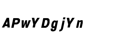 Serithai Condensed ExtraBold Italic