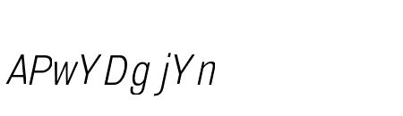 Serithai Condensed Light Italic
