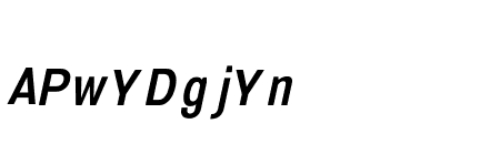Serithai Condensed SemiBold Italic