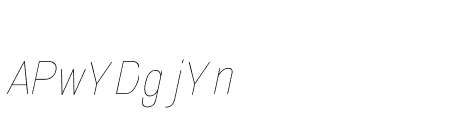 Serithai Condensed Thin Italic
