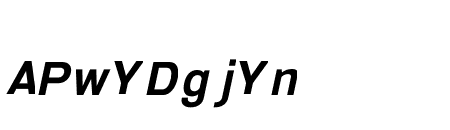 Serithai Expanded Bold Italic
