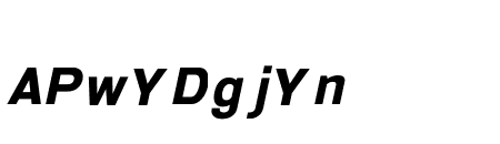 Serithai Expanded ExtraBold Italic