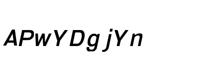 Serithai Expanded SemiBold Italic