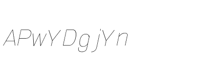 Serithai Expanded Thin Italic