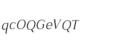 Kulachat Serif Light Oblique