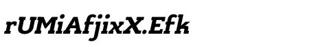 Kulachat Slab Bold Oblique