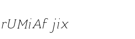 Kulachat Slab ExtraLight Italic