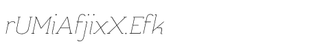 Kulachat Slab Thin Italic