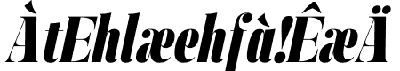 Manison Black Condensed Italic