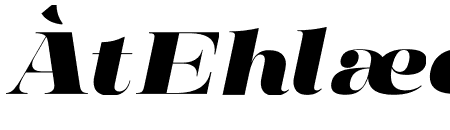 Manison Black Expanded Italic