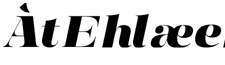 Manison Black Semi Expanded Italic