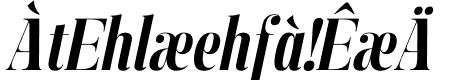 Manison Bold Condensed Italic