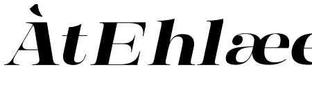 Manison Bold Expanded Oblique