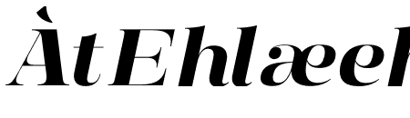 Manison Bold Semi Expanded Italic