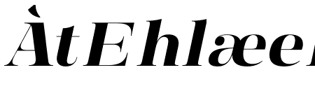 Manison Bold Semi Expanded Oblique