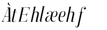 Manison Condensed Italic
