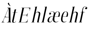 Manison Condensed Oblique