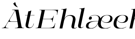 Manison Expanded Italic