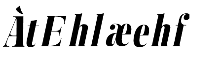 Manison Extra Bold Condensed Oblique