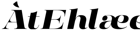 Manison Extra Bold Expanded Italic