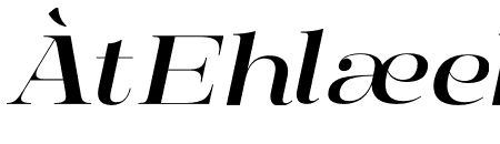Manison Medium Expanded Italic
