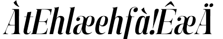 Manison Semi Bold Condensed Italic