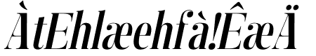 Manison Semi Bold Condensed Oblique
