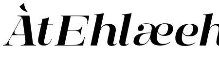 Manison Semi Bold Semi Expanded Italic