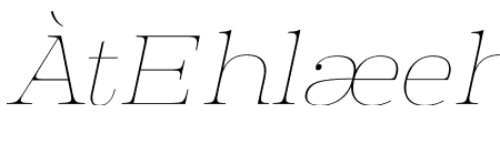Manison Thin Expanded Oblique