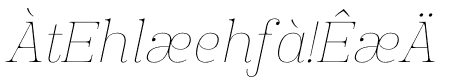 Manison Thin Italic