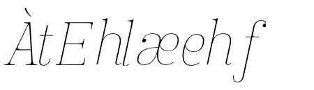 Manison Thin Semi Condensed Italic