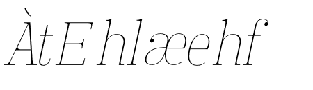 Manison Thin Semi Condensed Oblique