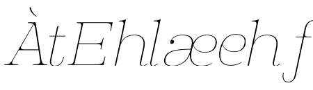 Manison Thin Semi Expanded Italic