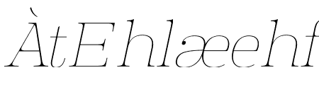 Manison Thin Semi Expanded Oblique