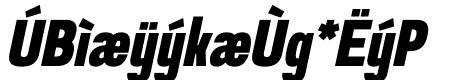 Prachason Black Condensed Italic