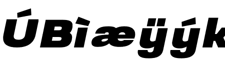 Prachason Black Expanded Italic