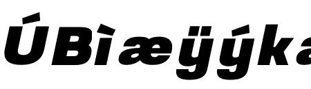 Prachason Black Semi Expanded Italic