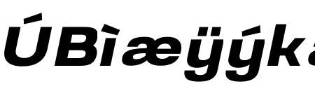 Prachason Bold Expanded Italic